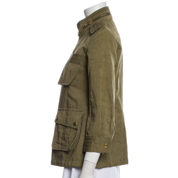 SMYTHE Olive Green Cargo Jacket XS - Picture 2 of 3